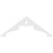 Ekena Millwork Pitch Heath Architectural Grade PVC Gable Pediment, 60"W x 22 1/2"H x 1"P (9/12) GPP060X023X100HEA - alternate 4